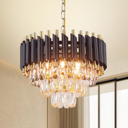 Candelabru cu cristale Regal Black