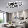 Lustra Led living Roundness BL 160W cu telecomandă