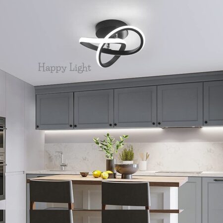 Aplica Led Loop Black 20W Happy Light