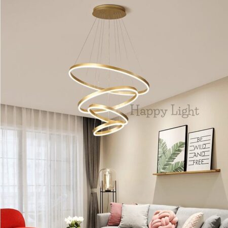 Candelabru Led Circulo Gold 160W Happy Light