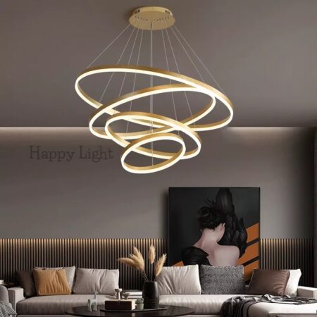 Candelabru Led living Circulo Gold 160W Happy Light