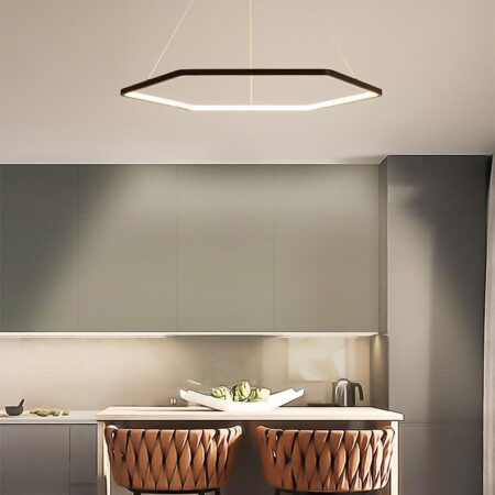 Candelabru Led Hex Slim Black 40W Lumină neutră