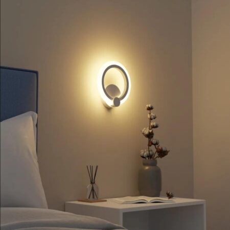 Aplica Led Roundness Alb Happy Light