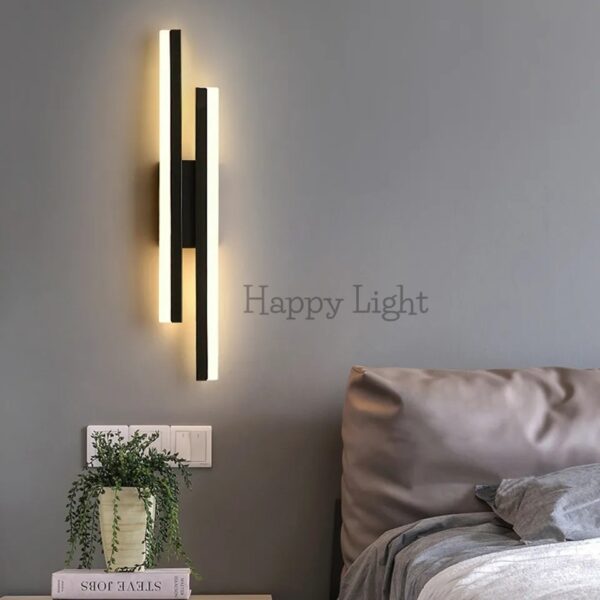 Aplica LED Stix Negru Happy Light