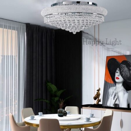 Lustra Led Crystal Balls Happy Light