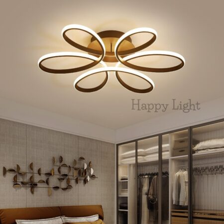 Lustra Led Living Abstract BK 120W cu telecomandă Happy Light
