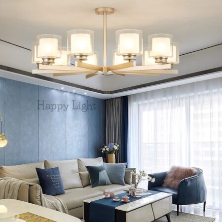 Lustra Elance Gold 10 becuri Happy Light