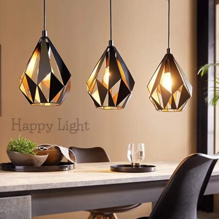Pendul Heritage Black 3 becuri Happy Light