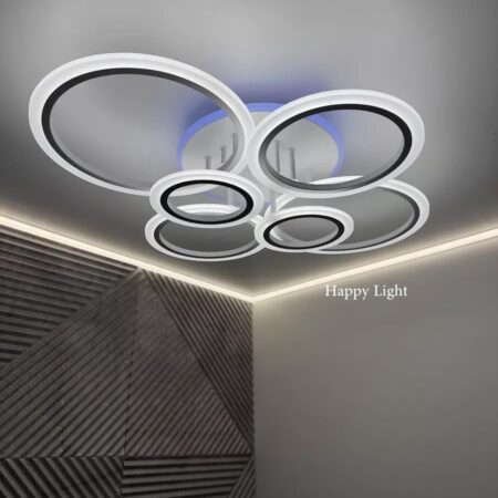 Lustra Led Roundness RGB 6 cercuri
