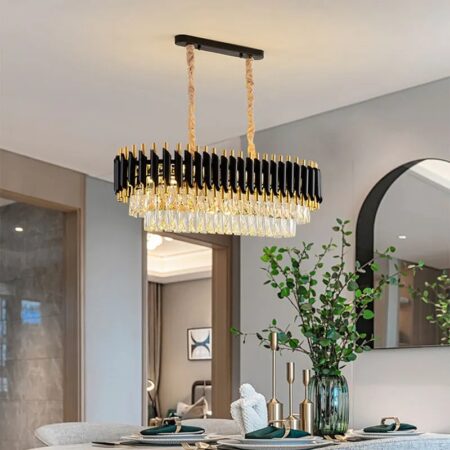 Candelabru Dining Regal Black 80x30cm Happy Light