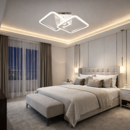Lustra Led Modera WT 80W cu telecomandă