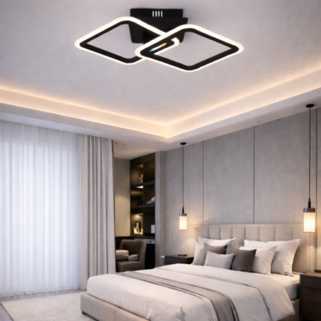 Lustra Led dimabilă Modera BL 80W cu telecomandă
