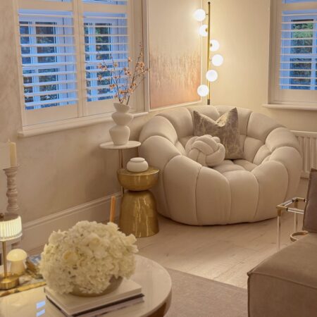 Lampadar White Blossom Matte 6 globuri