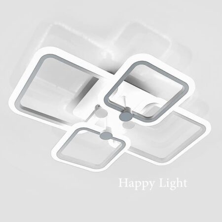 Lustra Led dormitor Modernist White 120W cu telecomandă