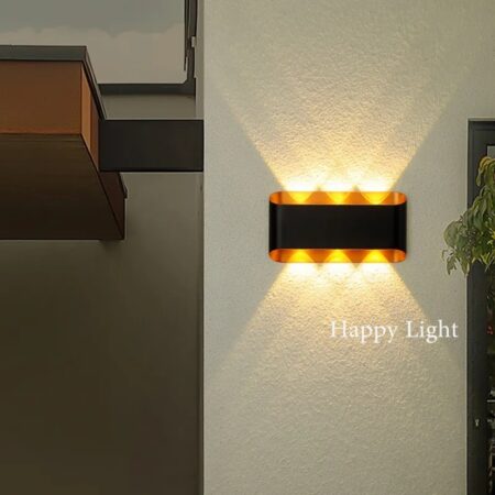 Aplica Led Exterior Gold Warm 6W Happy Light