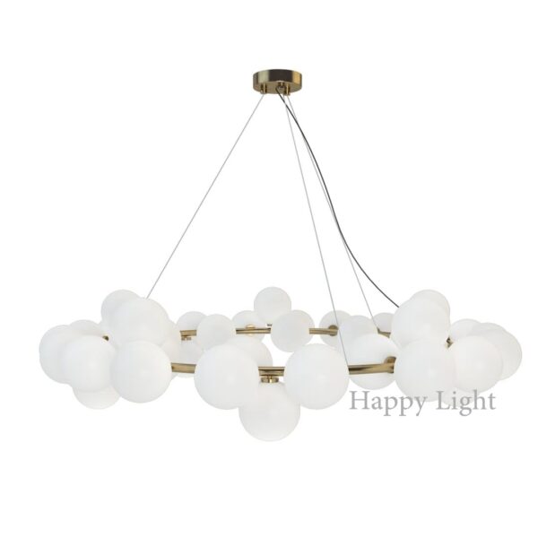 Candelabru Led White Blossom Matte 92cm Happy Light