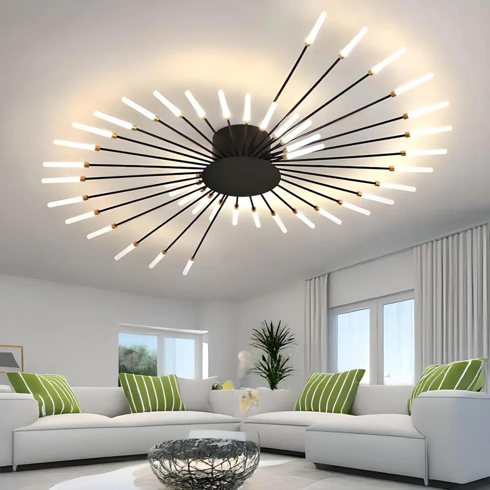 Lustra Led Mimosa Black 42 brațe Happy Light Lustra Led Mimosa Black 42 brațe Happy Light