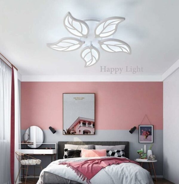 Lustra Led dormitor Fall 100W cu telecomandă Happy Light