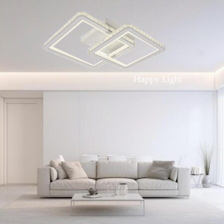 Lustra Led living Cenco Crystal 146W cu telecomandă Happy Light