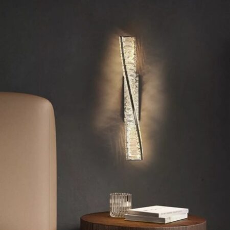 Aplica Led Cristalli Ribbon Crom