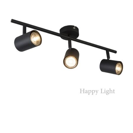Aplica Tip Spot Negru 3 becuri Happy Light