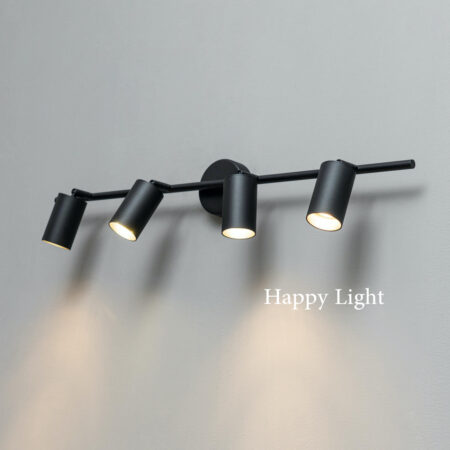 Aplica Tip Spot Negru 4 becuri Happy Light