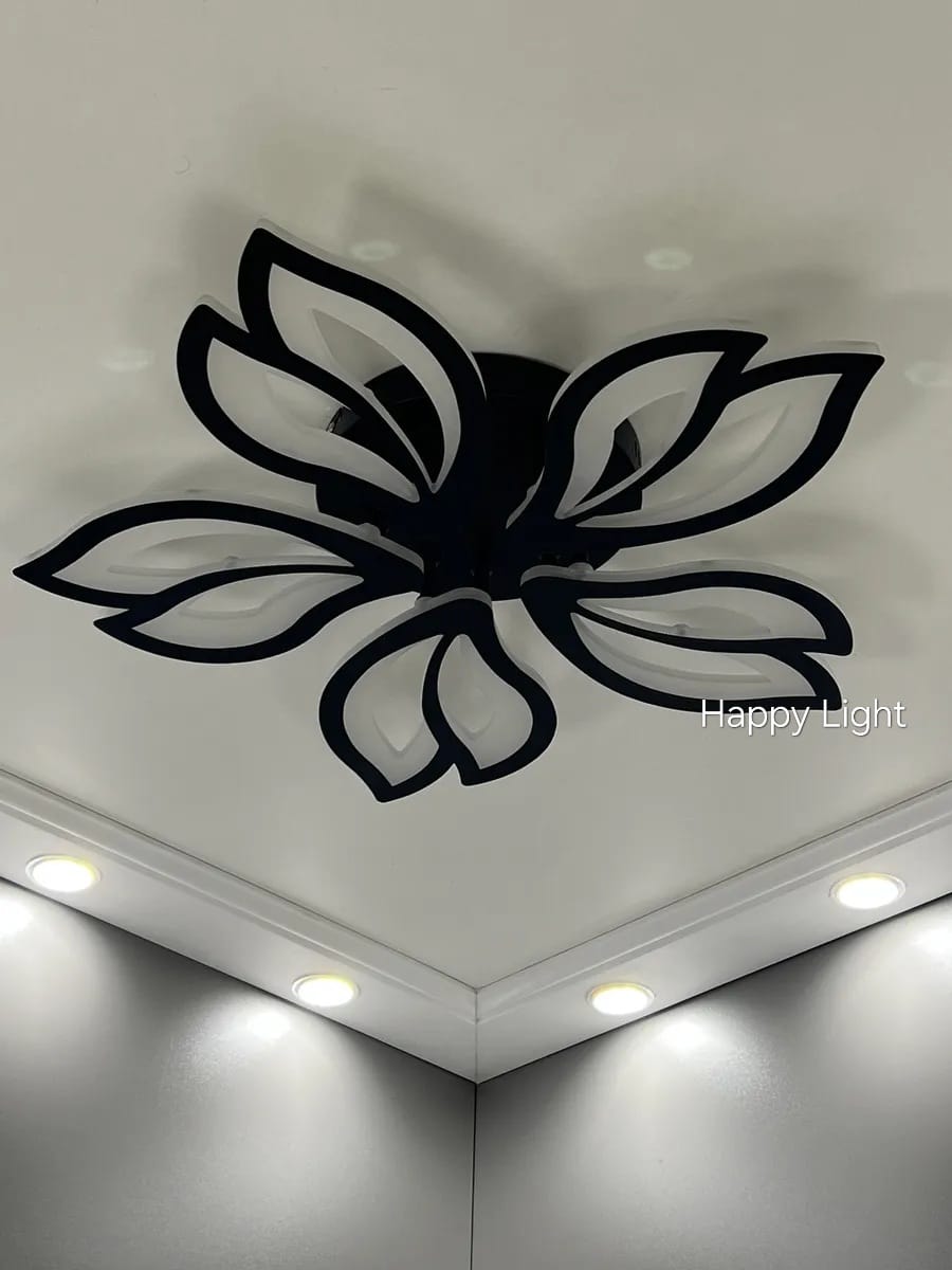 Lustra Led BK Lis cu telecomandă Lustra Led BK Lis cu telecomandă