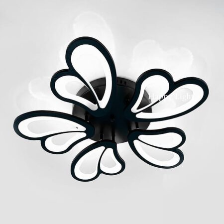 Lustra Led Black Floralis cu telecomandă