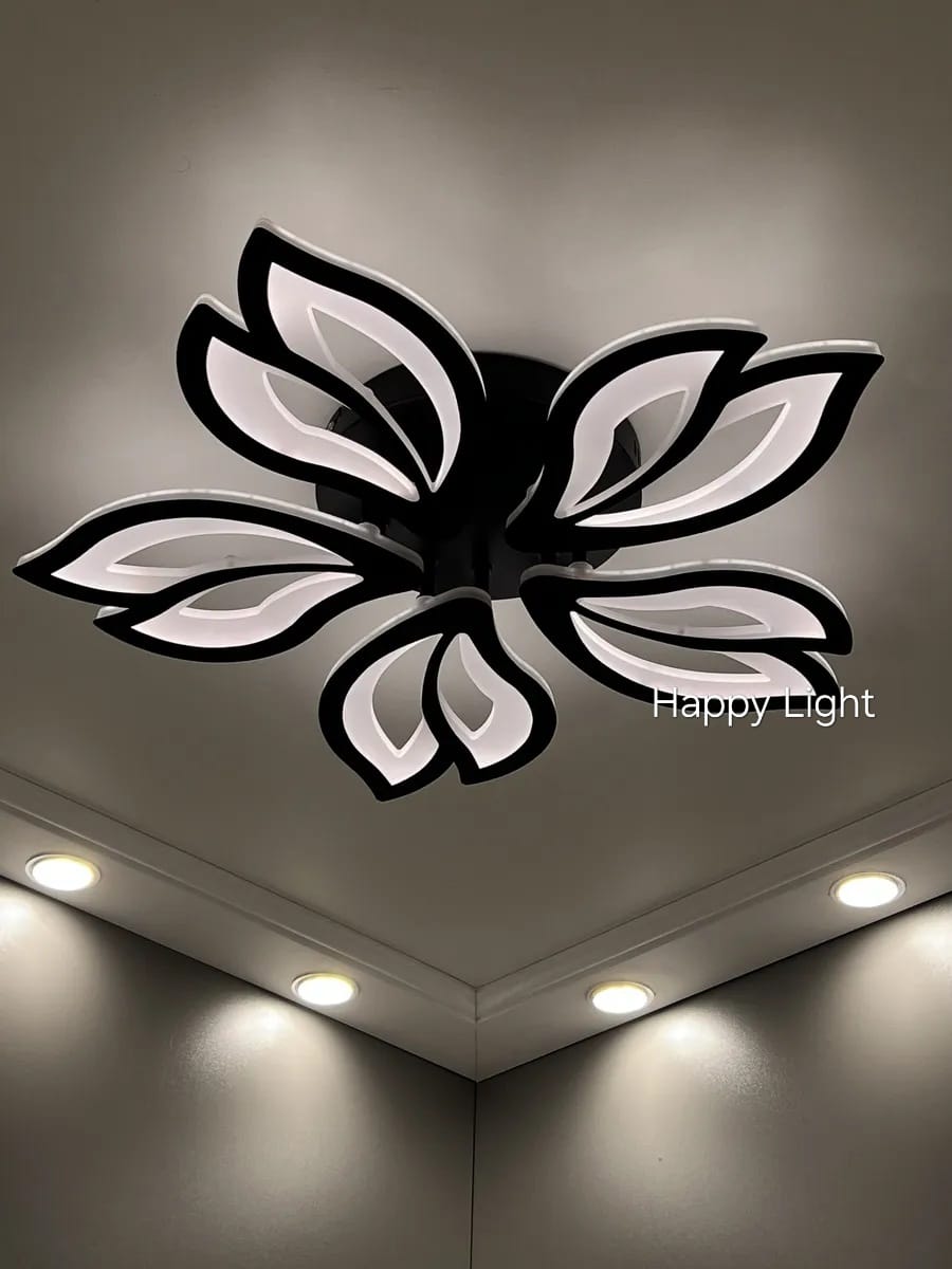 Lustra Led living BK Lis cu telecomandă Lustra Led living BK Lis cu telecomandă
