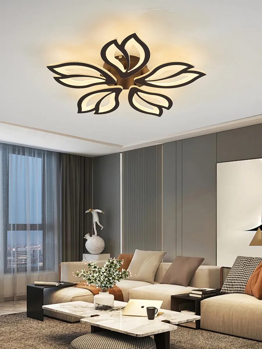 Lustra Led living Black Lis cu telecomandă - dimabilă Lustra Led living Black Lis cu telecomandă - dimabilă