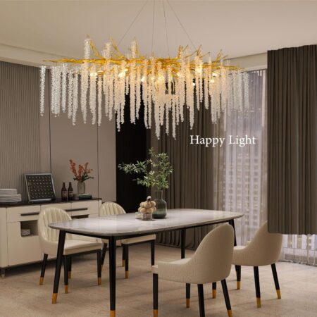 Candelabru living dining Gold Spring 120cm