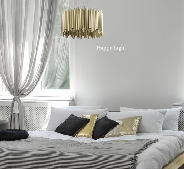 Candelabru dormitor Mocconi Gold 40cm Happy Light