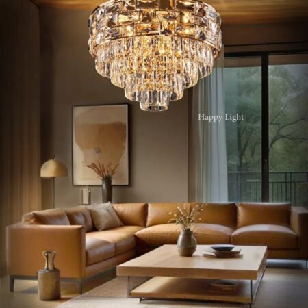 Candelabru living Ice Cubes Gold Happy Light