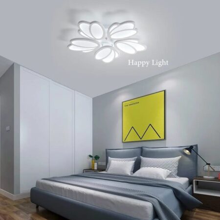 Lustra Led White Lotus cu telecomandă Happy Light