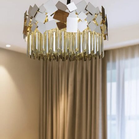 Candelabru argintiu Modular
