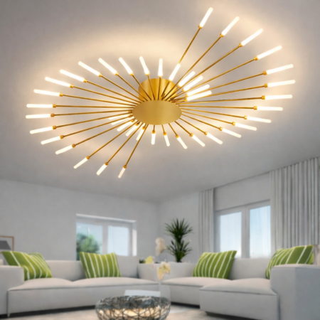 Lustra Led Mimosa Gold 42 brațe Happy Light
