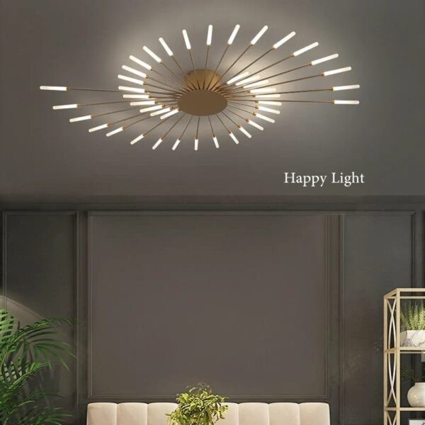 Lustra Led living Mimosa Gold 126W