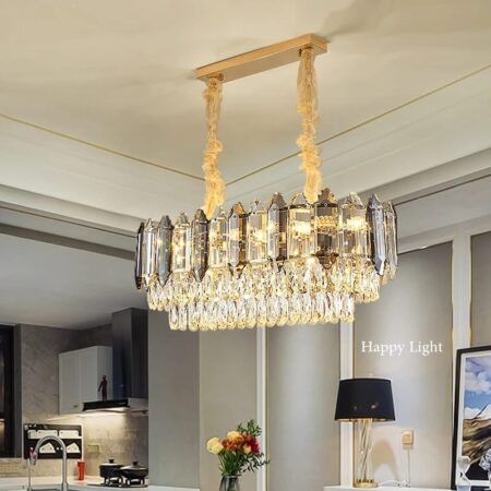 Candelabru dining Marrom 80x36cm Happy Light