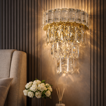 Aplica Led Zircon Gold - 3 tipuri de lumină