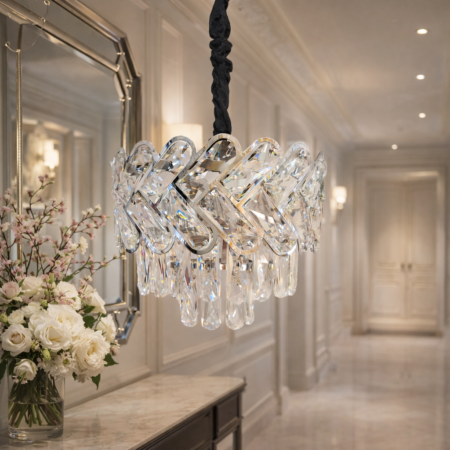 Candelabru argintiu Aspen D30cm