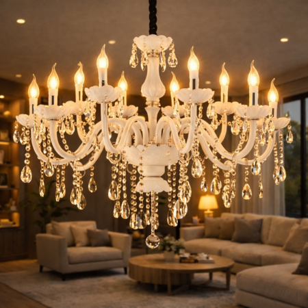 Candelabru Galla White 12 brațe