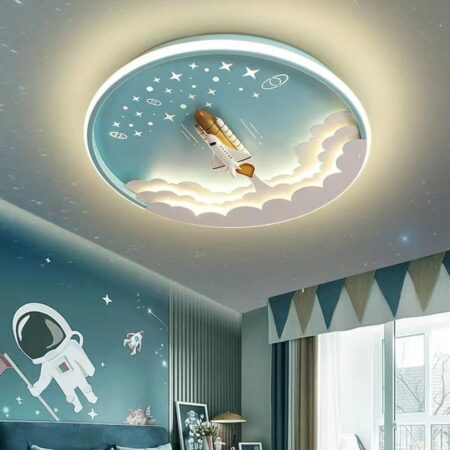 Lustre Copii Happy Light Galaxy Rochet cu telecomandă
