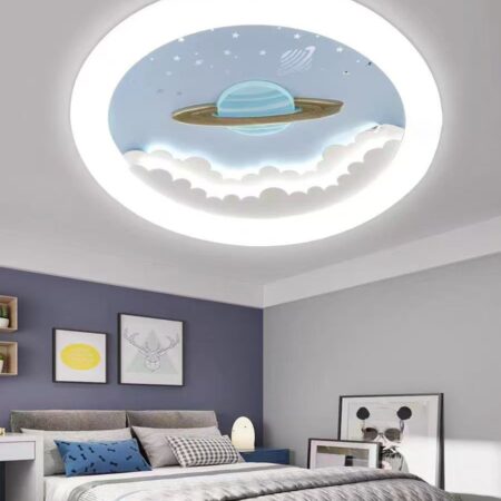 Lustra Led pentru copii Saturn cu telecomandă