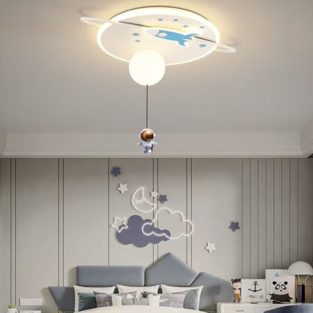 Lustra Led pentru copii Space Adventure 76W cu telecomandă