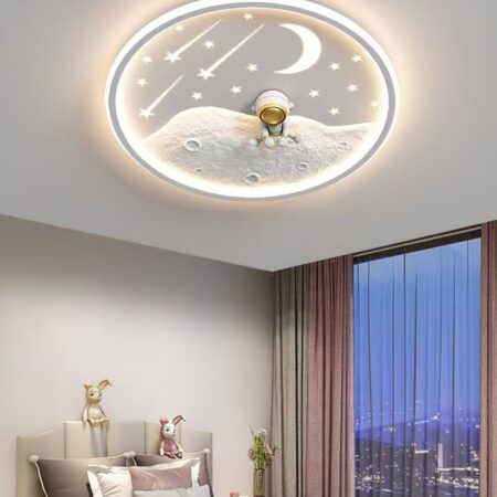 Lustra Led pentru copii White Cosmos 150W cu telecomandă