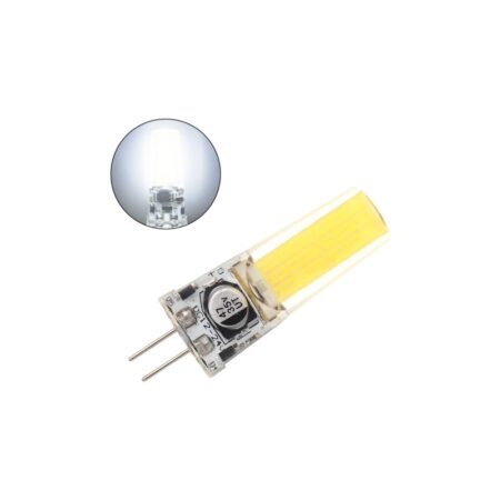 Bec Led G4 COB Silicon 220V Lumină rece