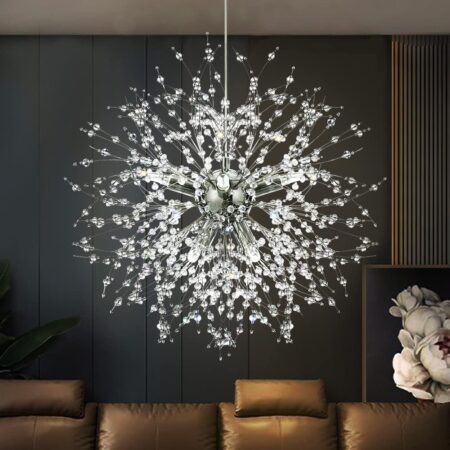 Candelabre Dormitor Happy Light Bloom Silver 40cm