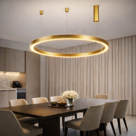 Candelabru Led auriu Hall Happy Light