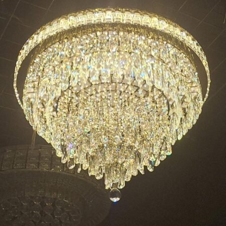 Candelabru Led auriu Zircon K9
