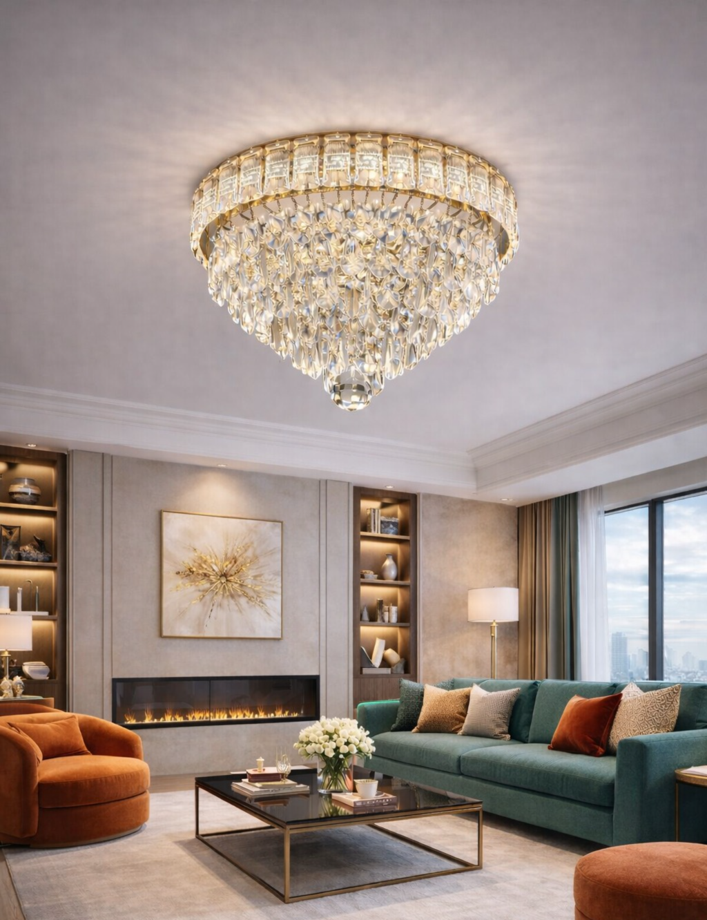 Candelabru Led living Zircon FGD D50cm Candelabru Led living Zircon FGD D50cm